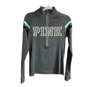 Victoria's Secret PINK Ultimate 1/2 Zip Small Long Sleeve Pullover Shirt NWOT